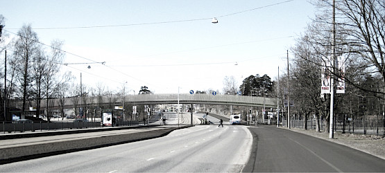 Pedestrian bridge Nordenskiöldinkatu